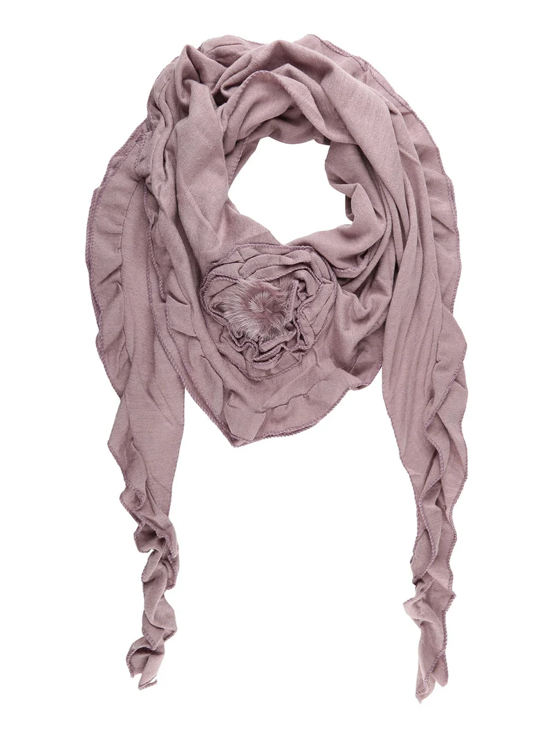 Sciarpa da donna a triangolo - rosa