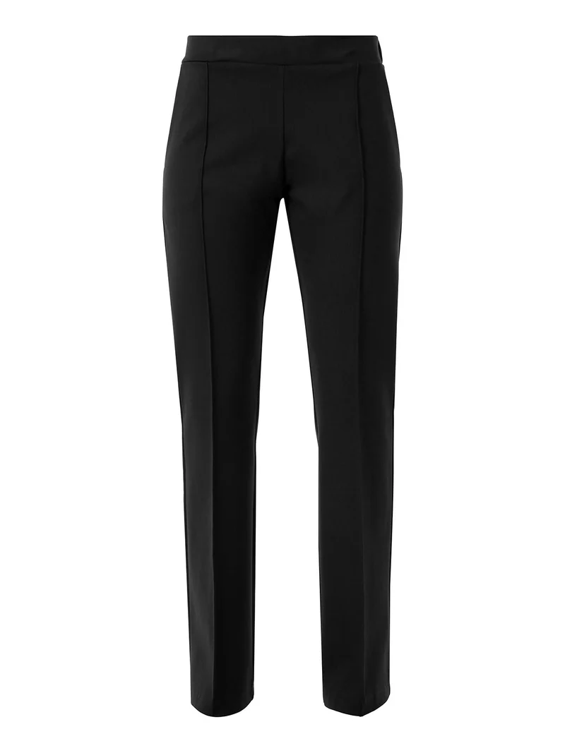 Completo elegante da donna con blazer e pantaloni con finale a zampa - nero