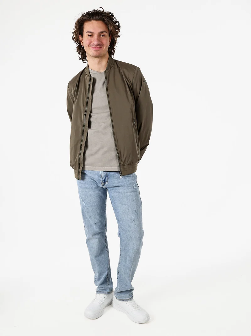 AVOLA giacca bomber da uomo con zip - militare