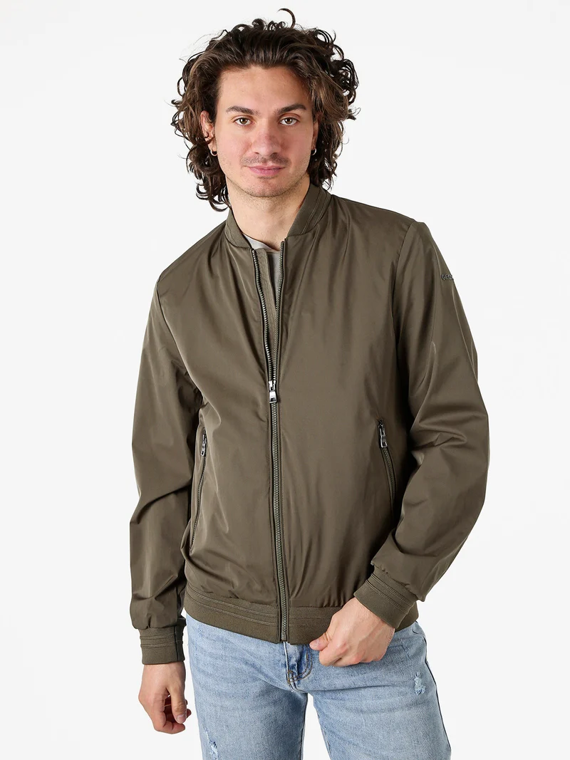 AVOLA giacca bomber da uomo con zip - militare