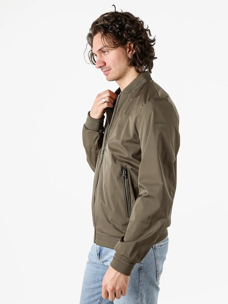 AVOLA giacca bomber da uomo con zip - militare