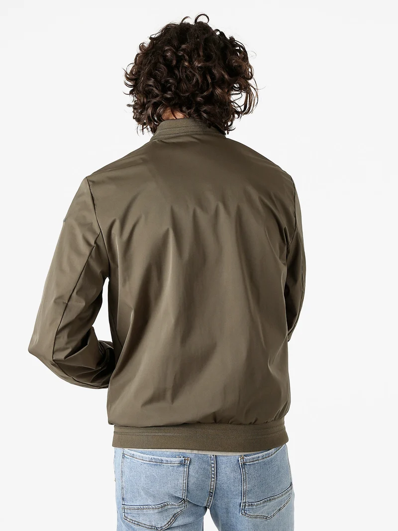 AVOLA giacca bomber da uomo con zip - militare