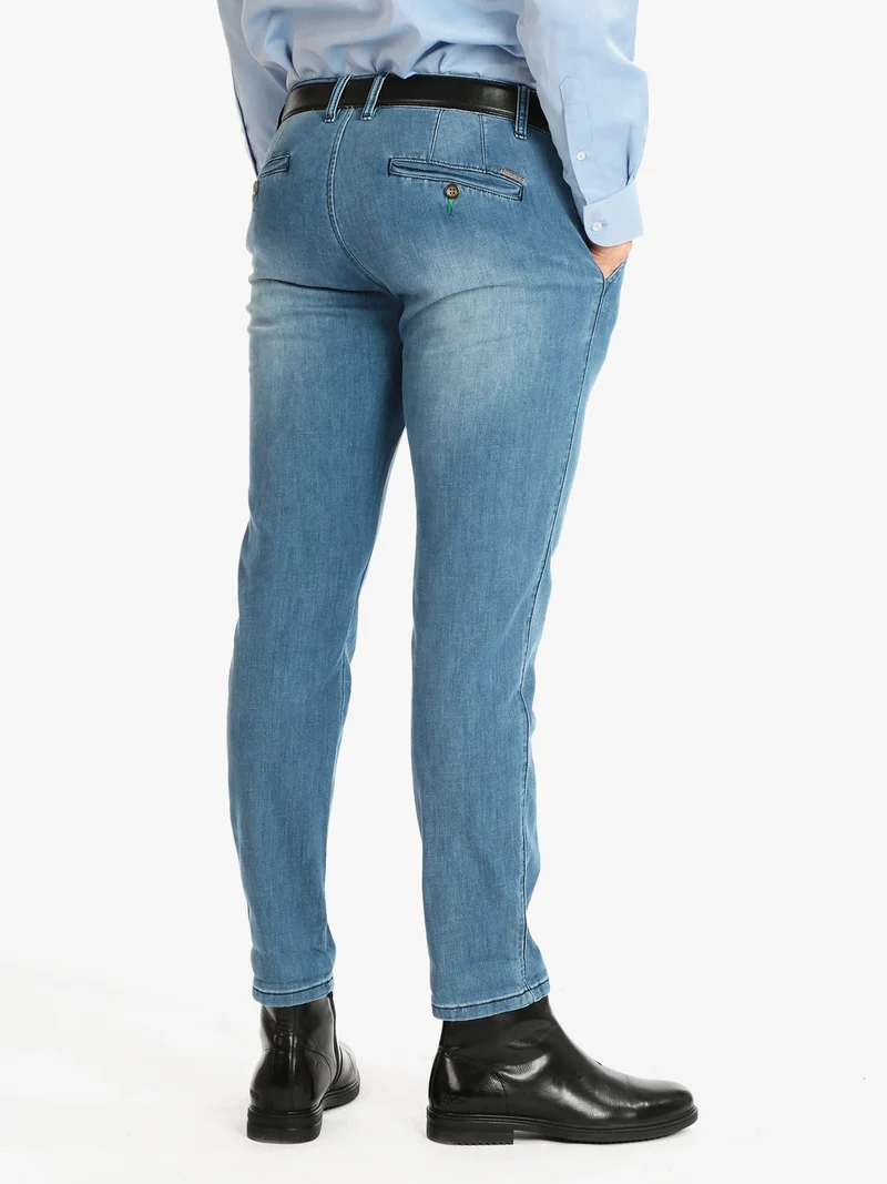 Pantaloni in cotone uomo effetto jeans