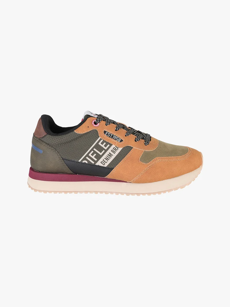 EVARAGE Sneakers da uomo stringate - cammello