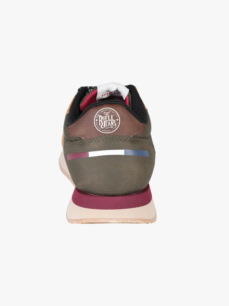 EVARAGE Sneakers da uomo stringate - cammello