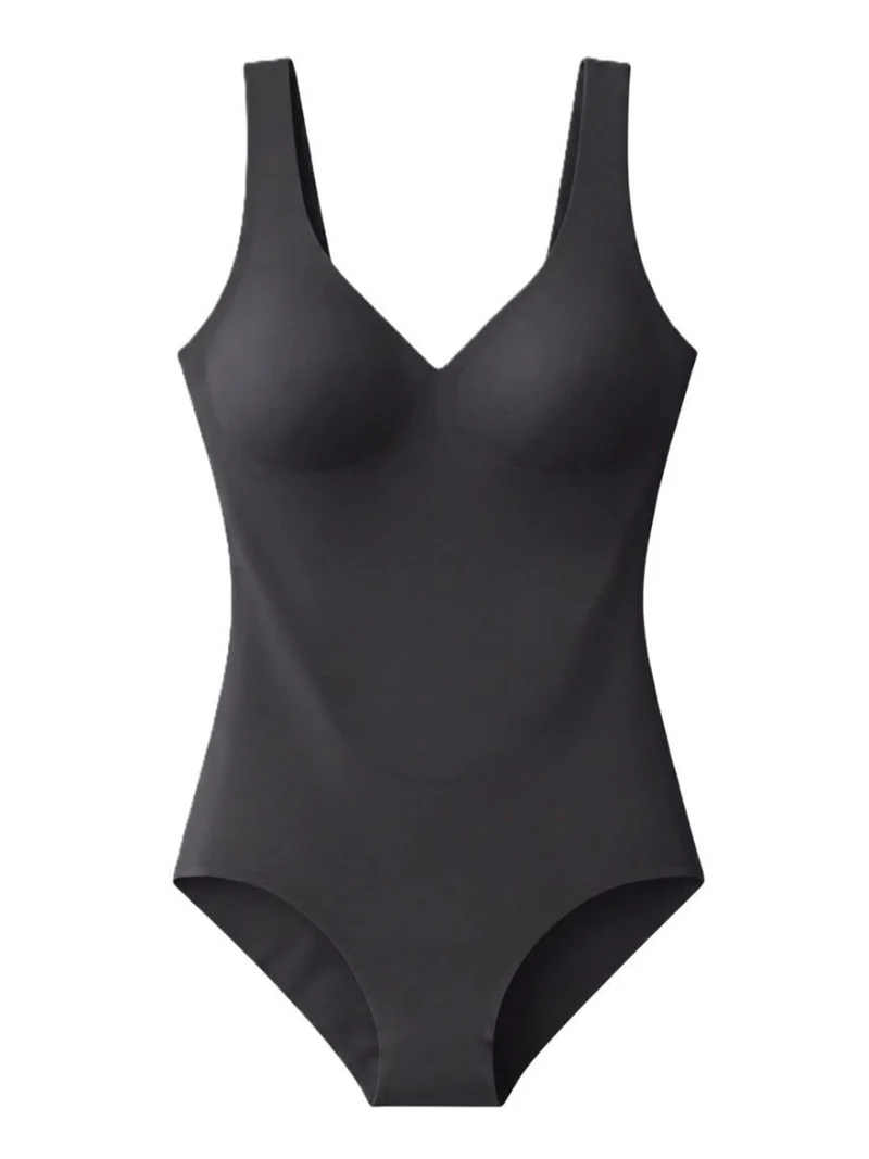 SKIN2SKIN BODYBRA Body donna con reggiseno in microfibra - nero