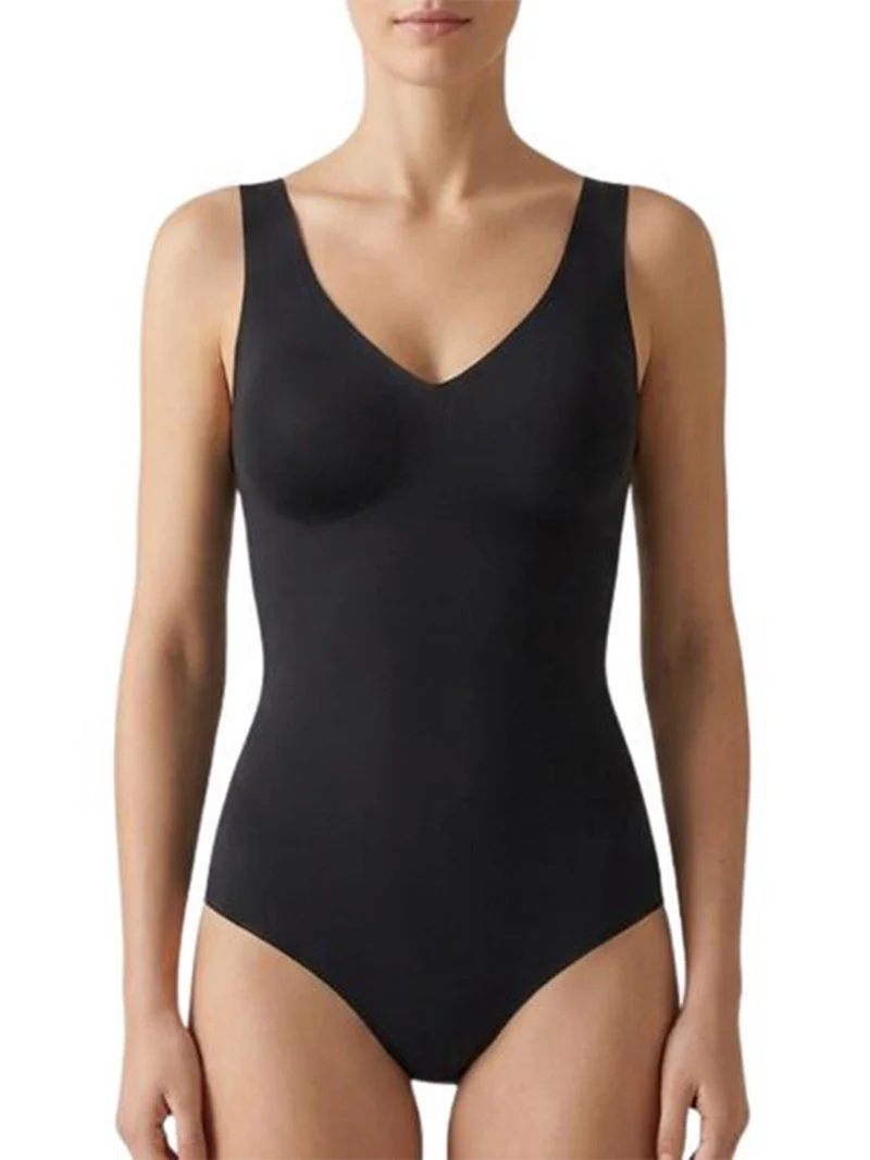 SKIN2SKIN BODYBRA Body donna con reggiseno in microfibra - nero