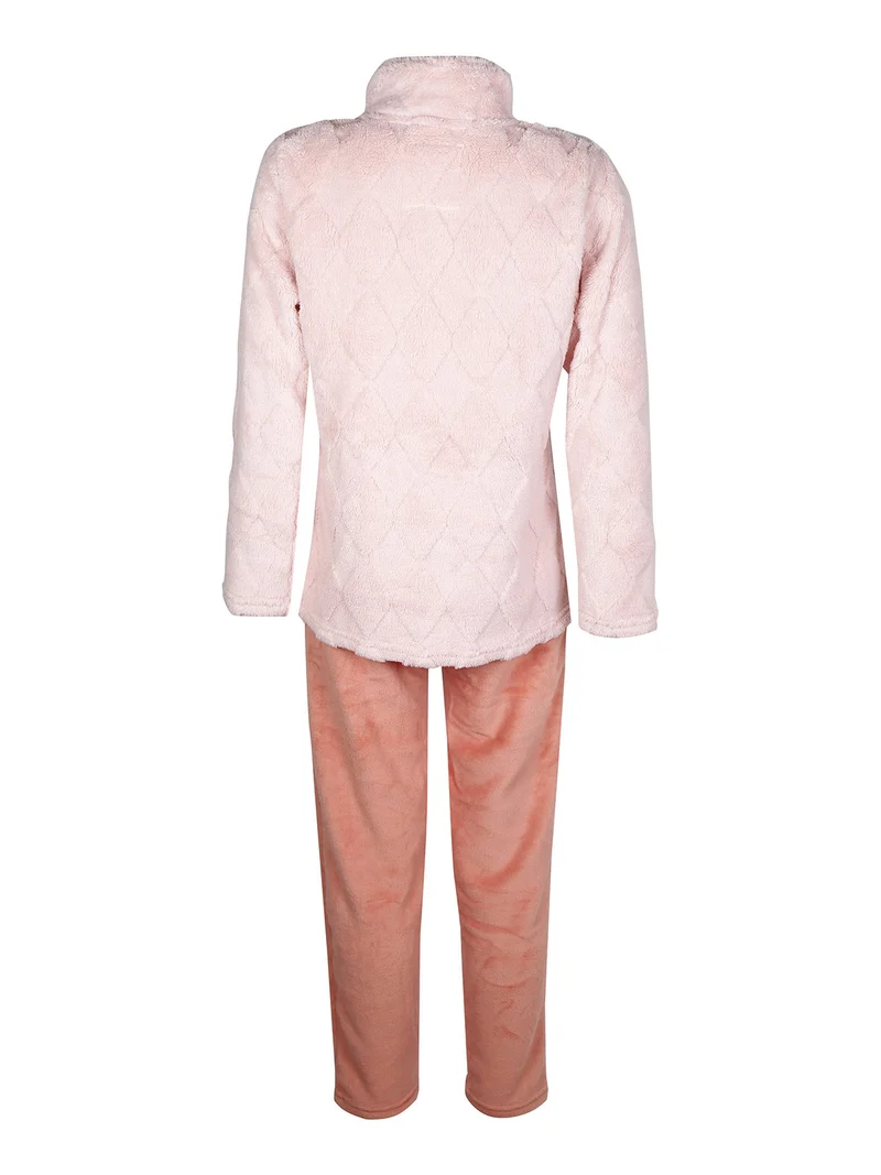 Pigiama da donna in pile - rosa