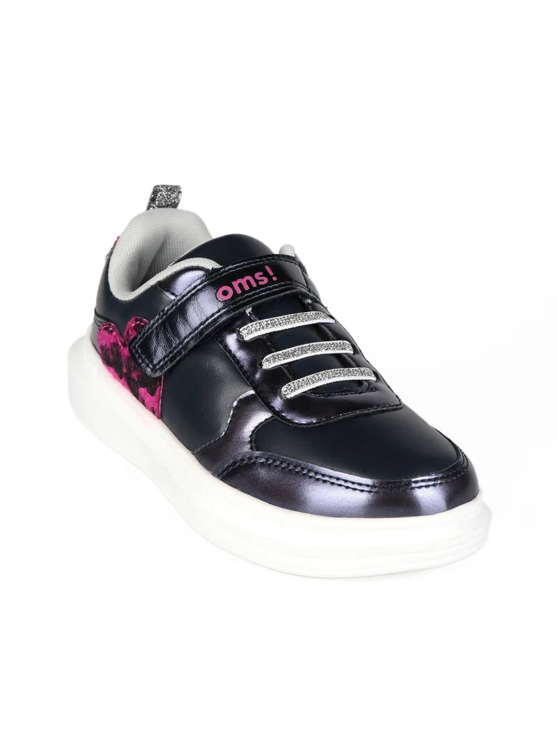 Sneakers da bambina con strappo - blu scuro