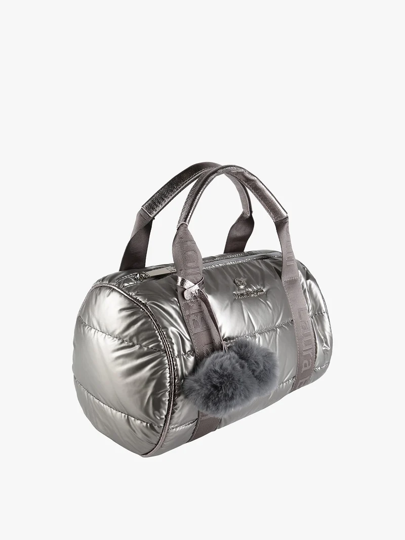 Borsa a bauletto puffer da donna - grigio scuro