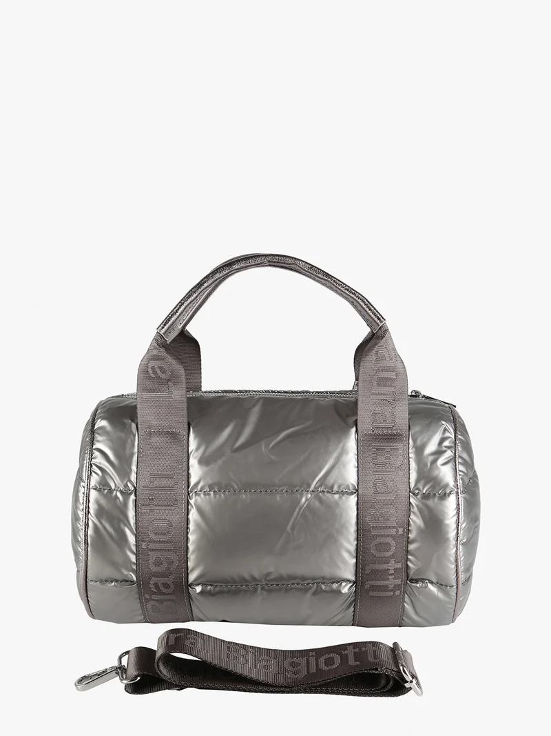 Borsa a bauletto puffer da donna - grigio scuro