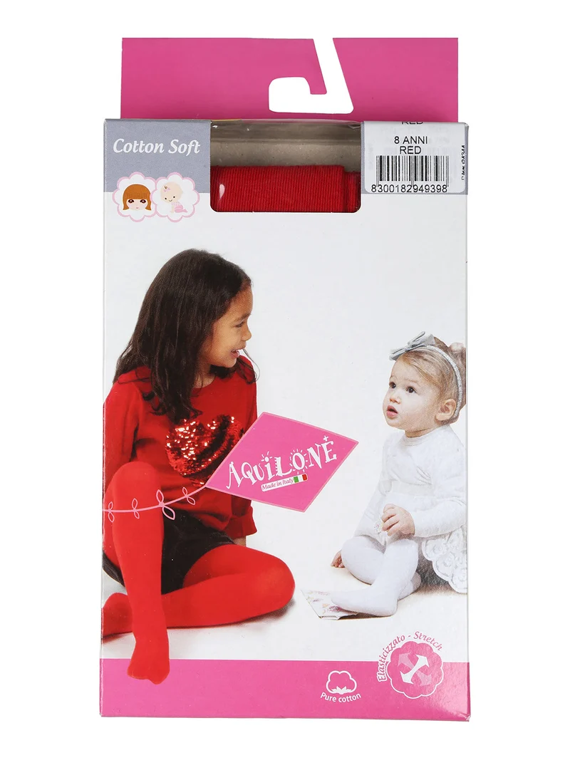 Collant da bambina in cotone - blu scuro