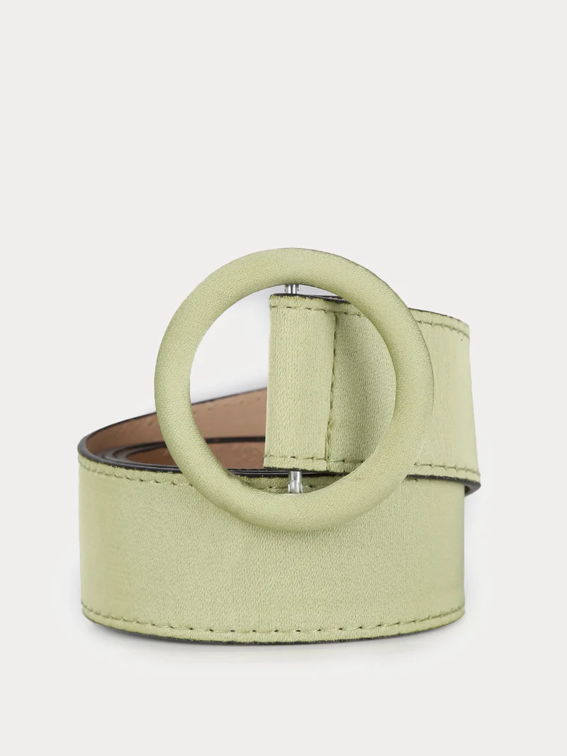 Cintura donna in tessuto - verde chiaro
