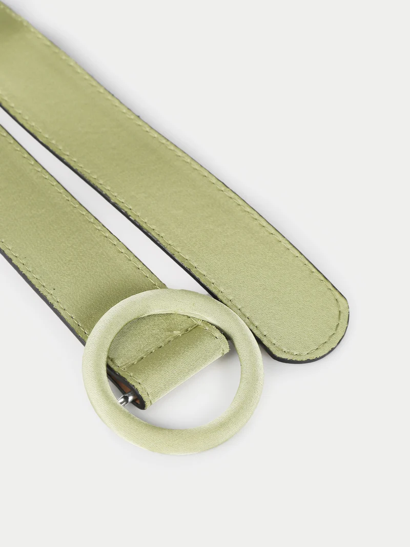 Cintura donna in tessuto - verde chiaro