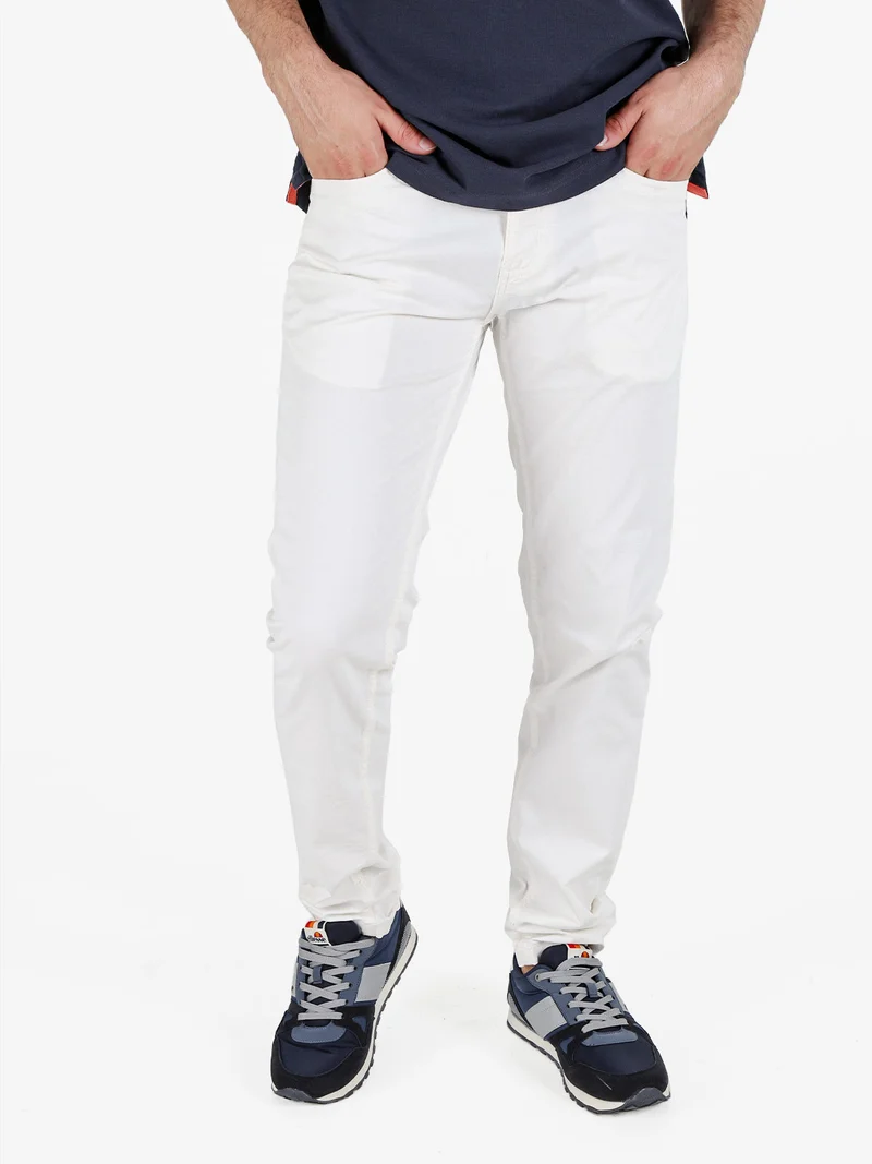 Pantaloni da uomo in cotone - bianco
