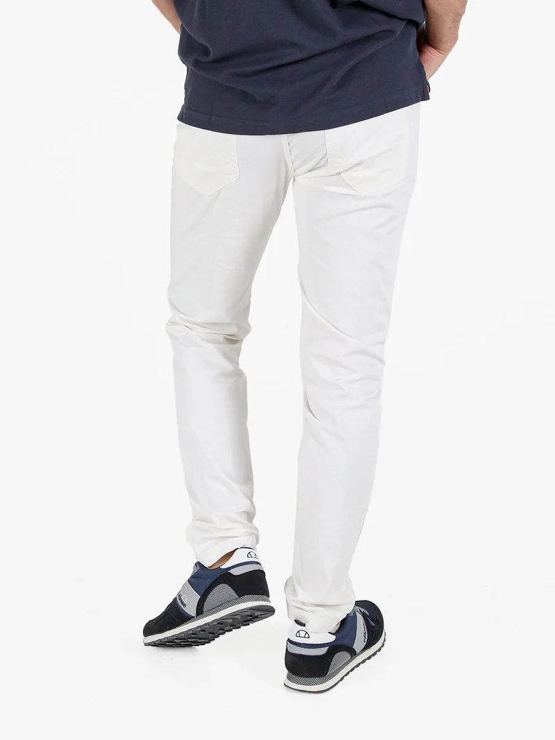 Pantaloni da uomo in cotone - bianco