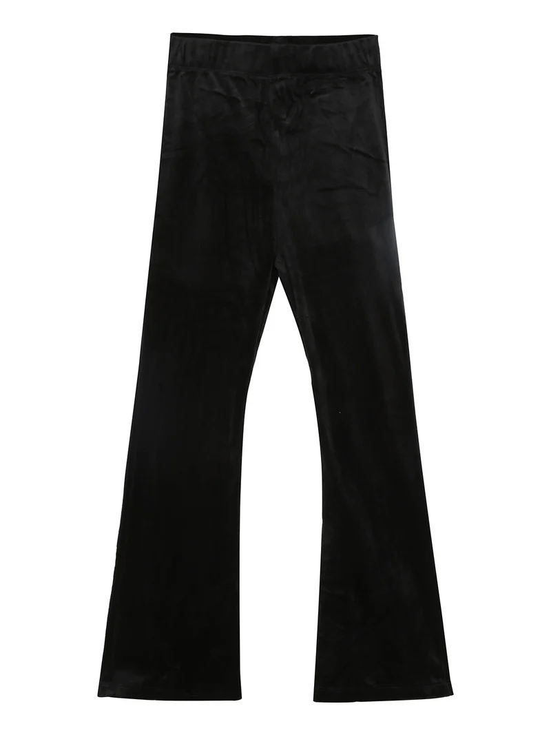 Pantaloni da bambina in ciniglia - nero