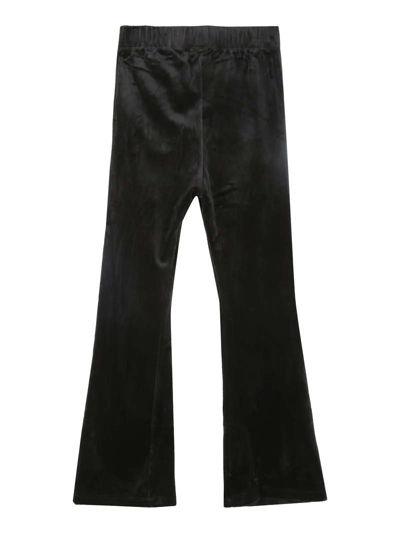 Pantaloni da bambina in ciniglia - nero