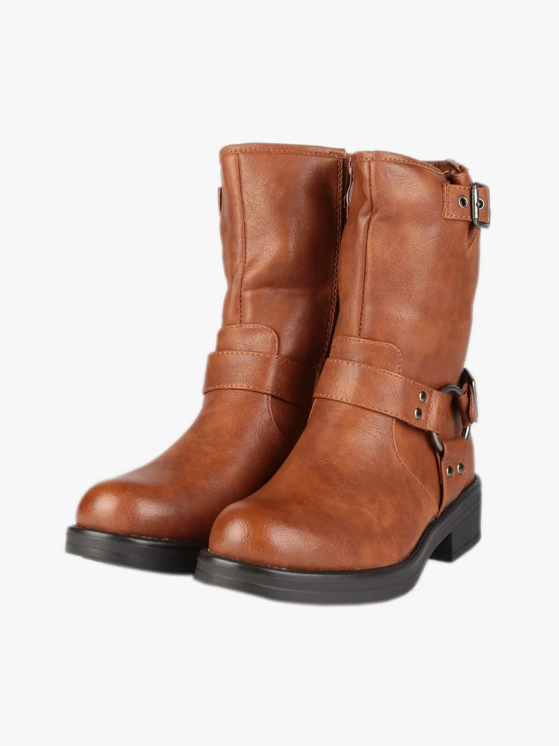 Stivaletti biker da donna - cammello