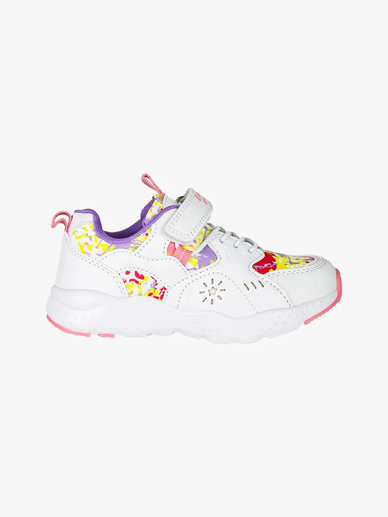 Sneakers da bambina con cinturino a strappo - bianco