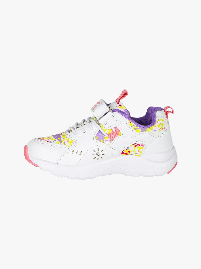 Sneakers da bambina con cinturino a strappo - bianco