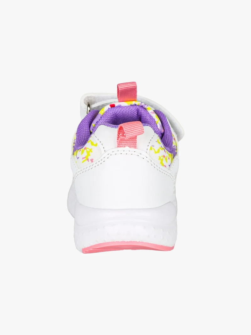 Sneakers da bambina con cinturino a strappo - bianco