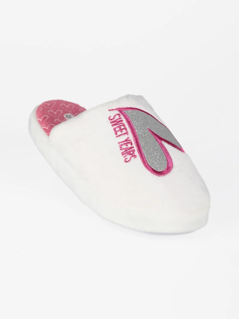 Pantofole da bambina - bianco