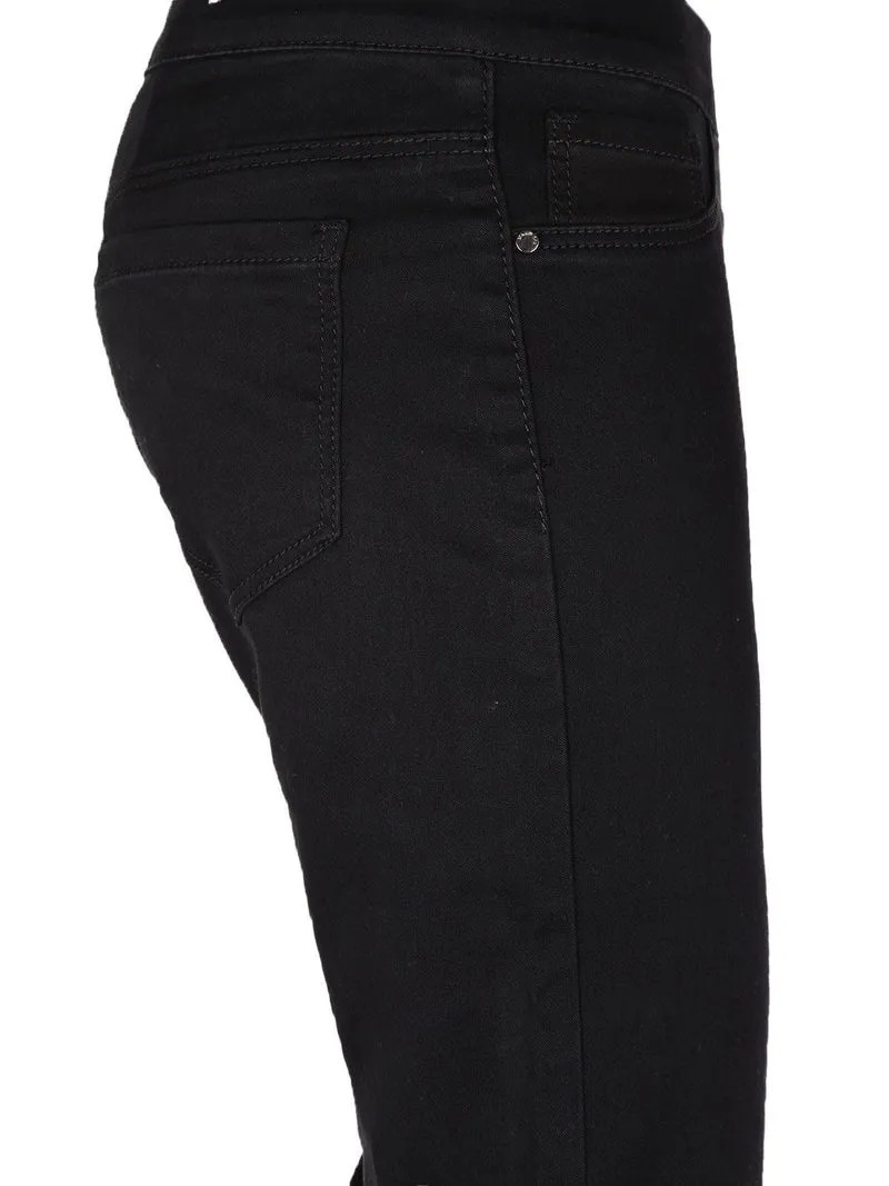 Jeggings donna neri con strass - nero