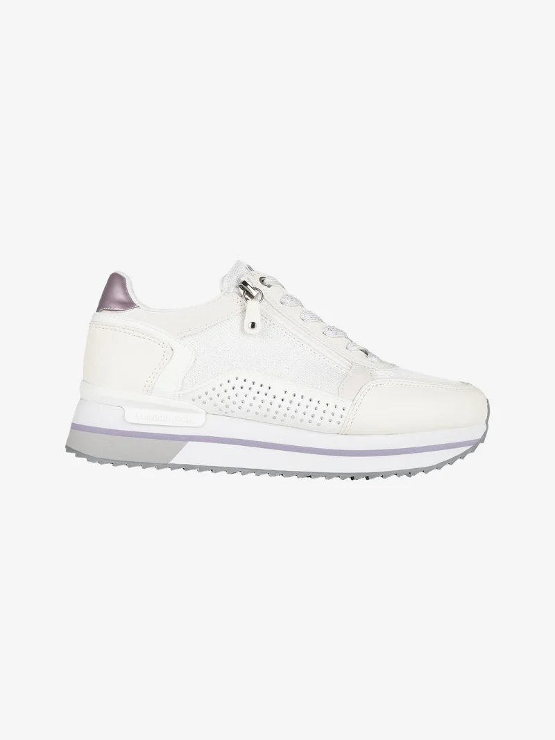 CECILIA Sneakers donna con zeppa - bianco