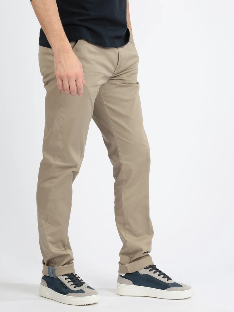 Pantaloni uomo stretch - khaki