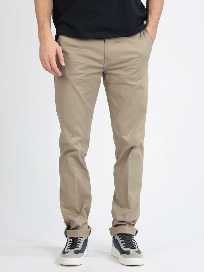 Pantaloni uomo stretch - khaki