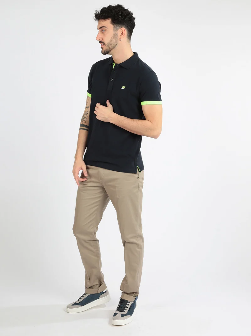 Pantaloni uomo stretch - khaki