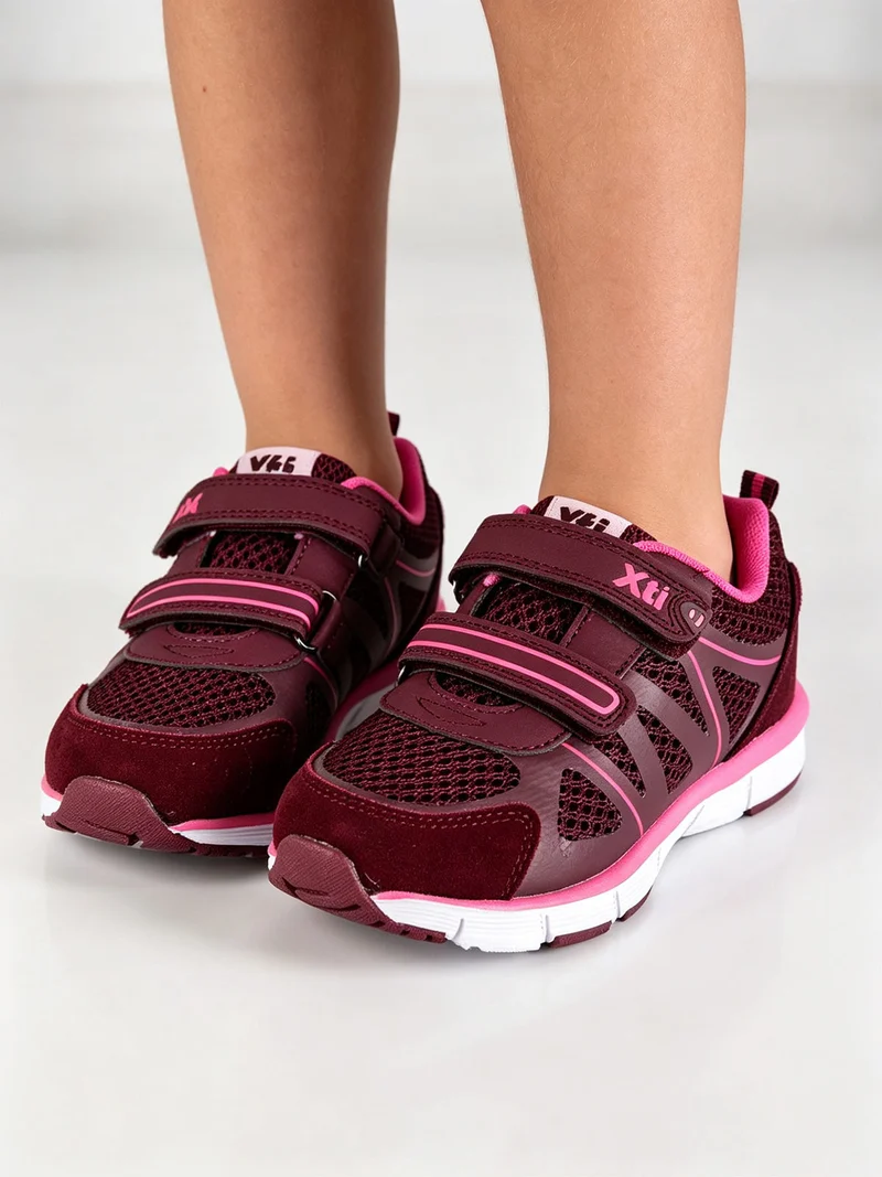 Scarpe da bambina con strappi - bordeaux
