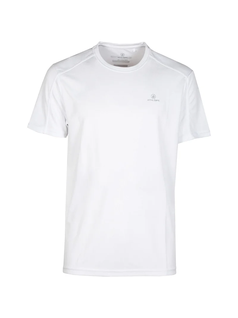 T-shirt manica corta sportiva da uomo - bianco