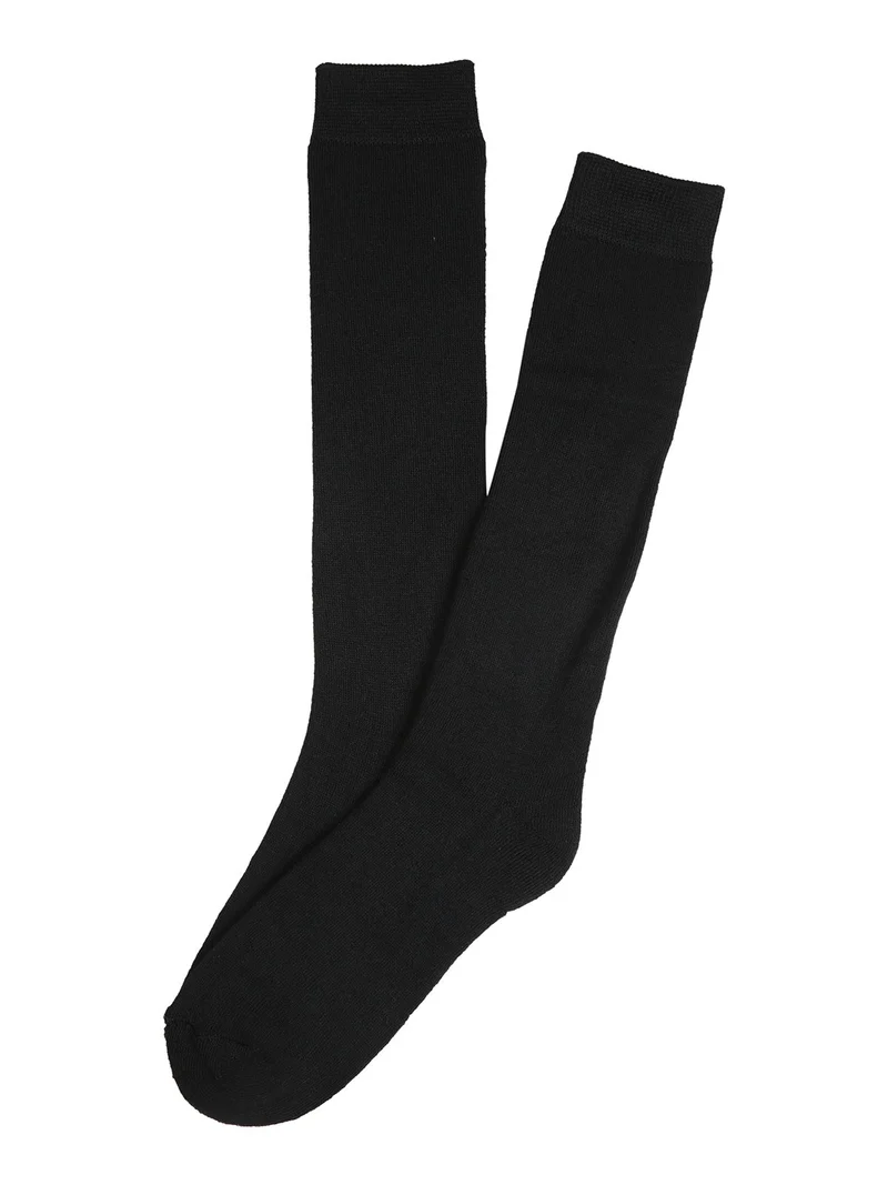 Calze lunghe donna in pile - nero