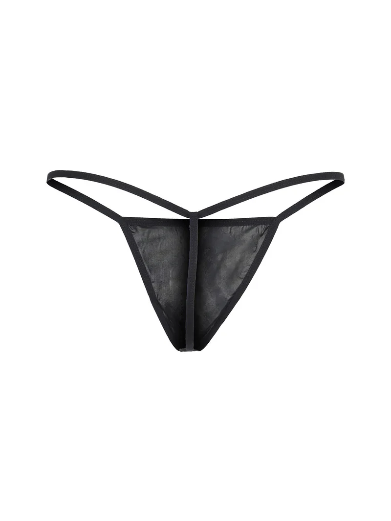 Baby doll con pizzo + perizoma - rosso