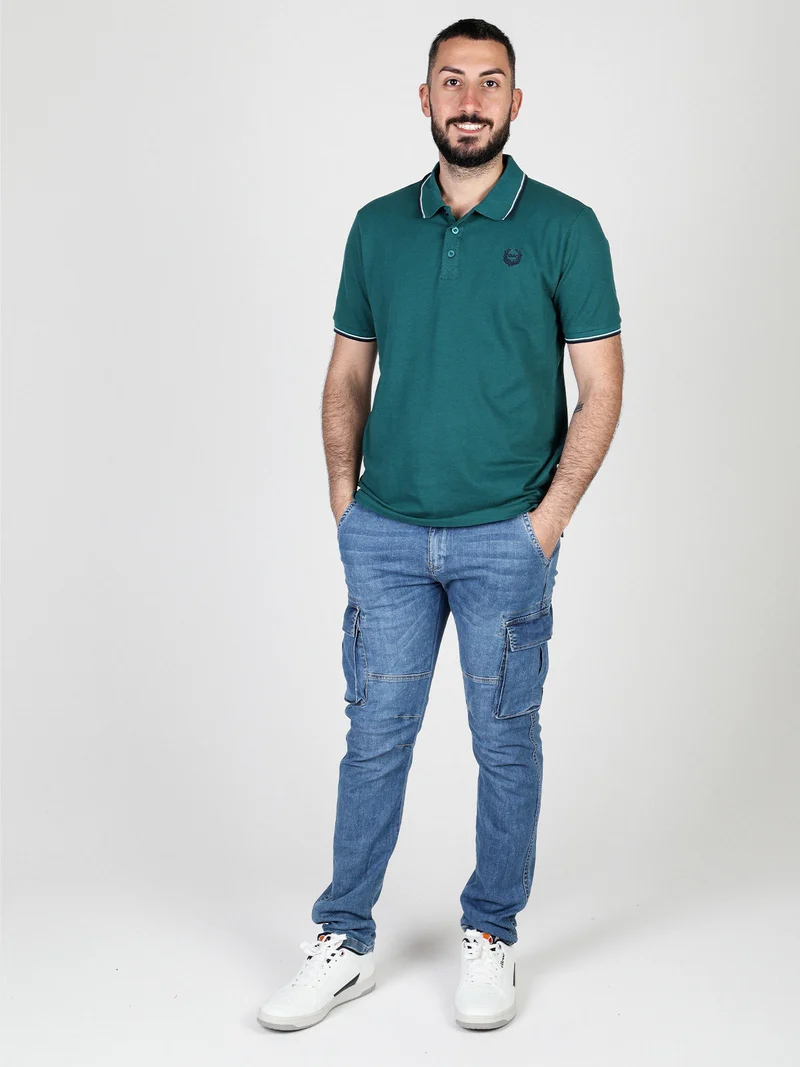 Polo uomo a maniche corte - verde