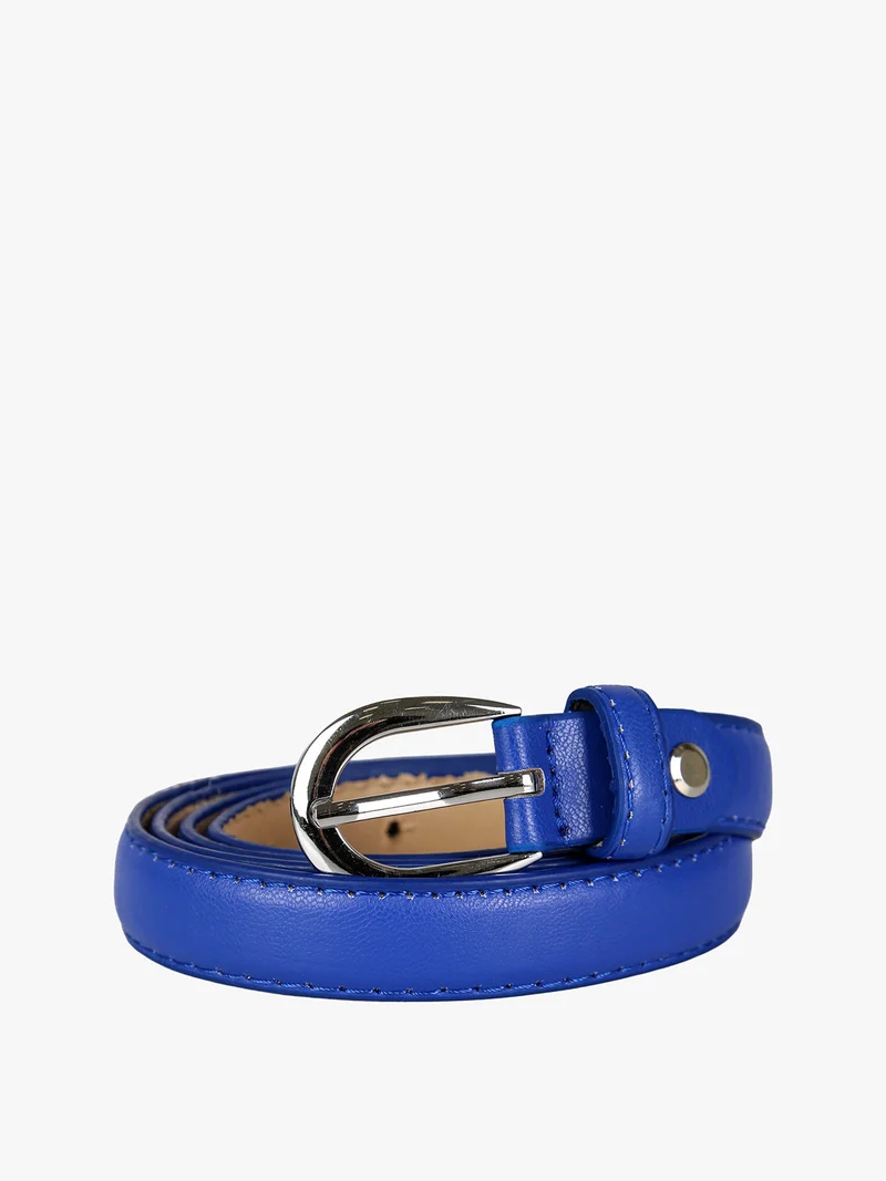 Cintura donna in tinta unita - blu