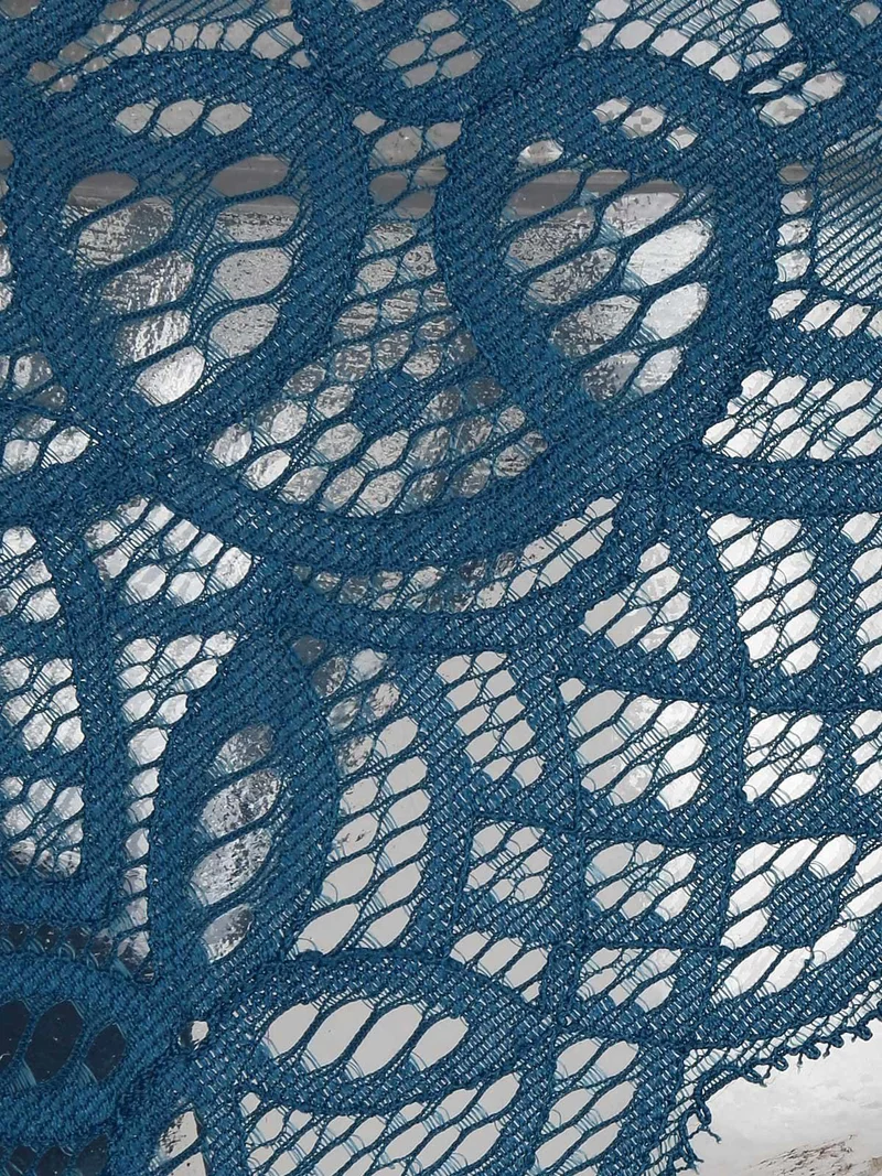 Brasiliana in pizzo - blu