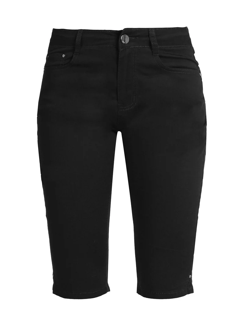 Pinocchietti in cotone donna - nero