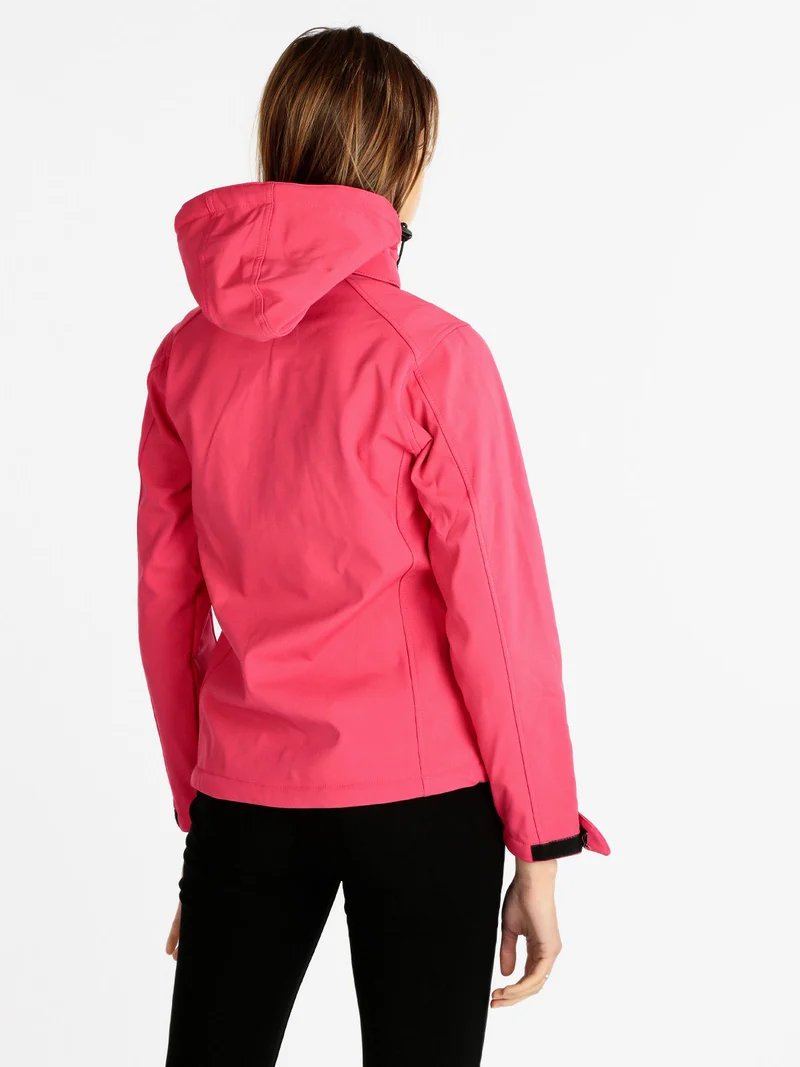 Giacca sportiva da donna con cappuccio - fucsia