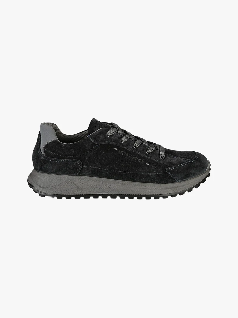 Sneakers da uomo in pelle scamosciata - blu scuro