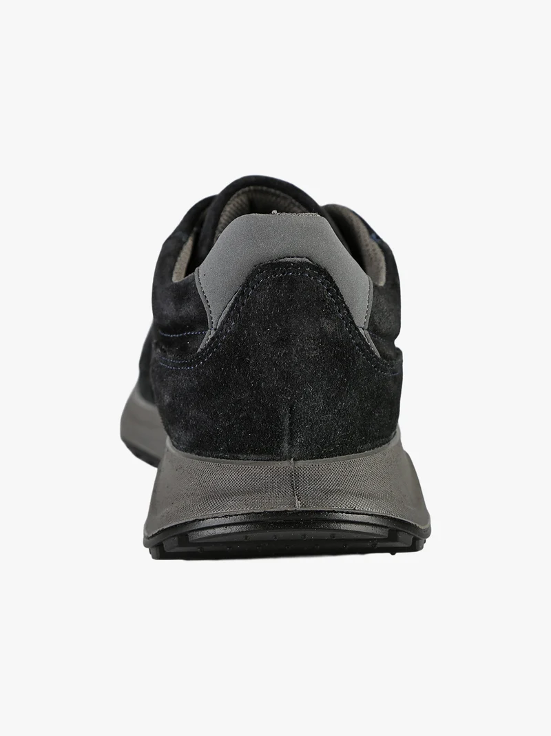 Sneakers da uomo in pelle scamosciata - blu scuro