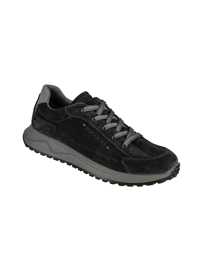 Sneakers da uomo in pelle scamosciata - blu scuro