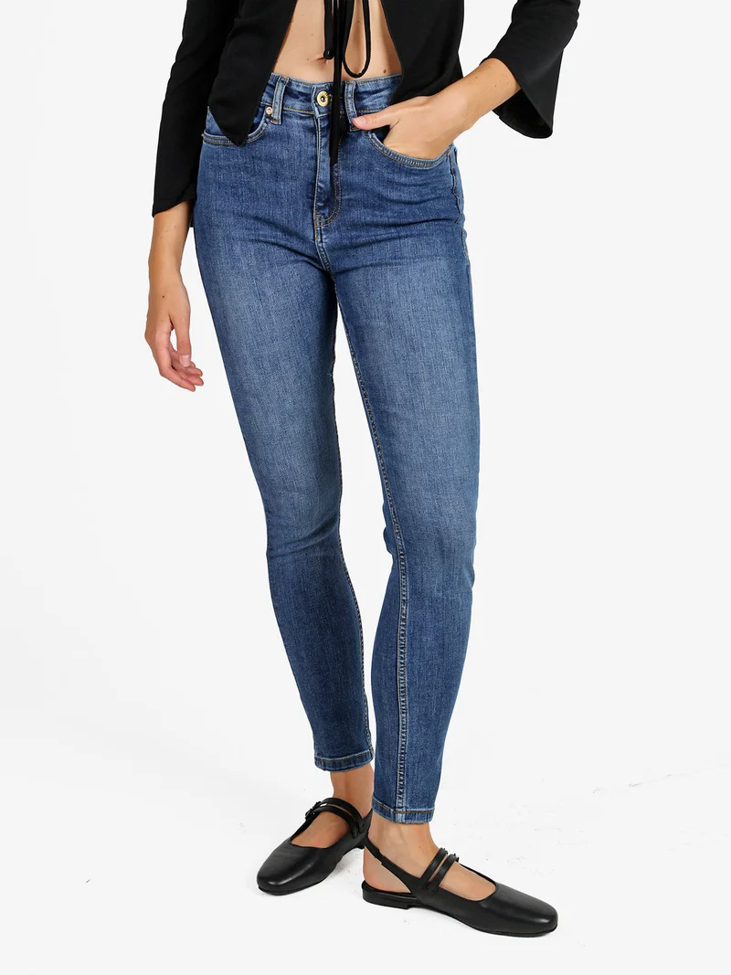 Jeans donna slim fit a vita alta - jeans