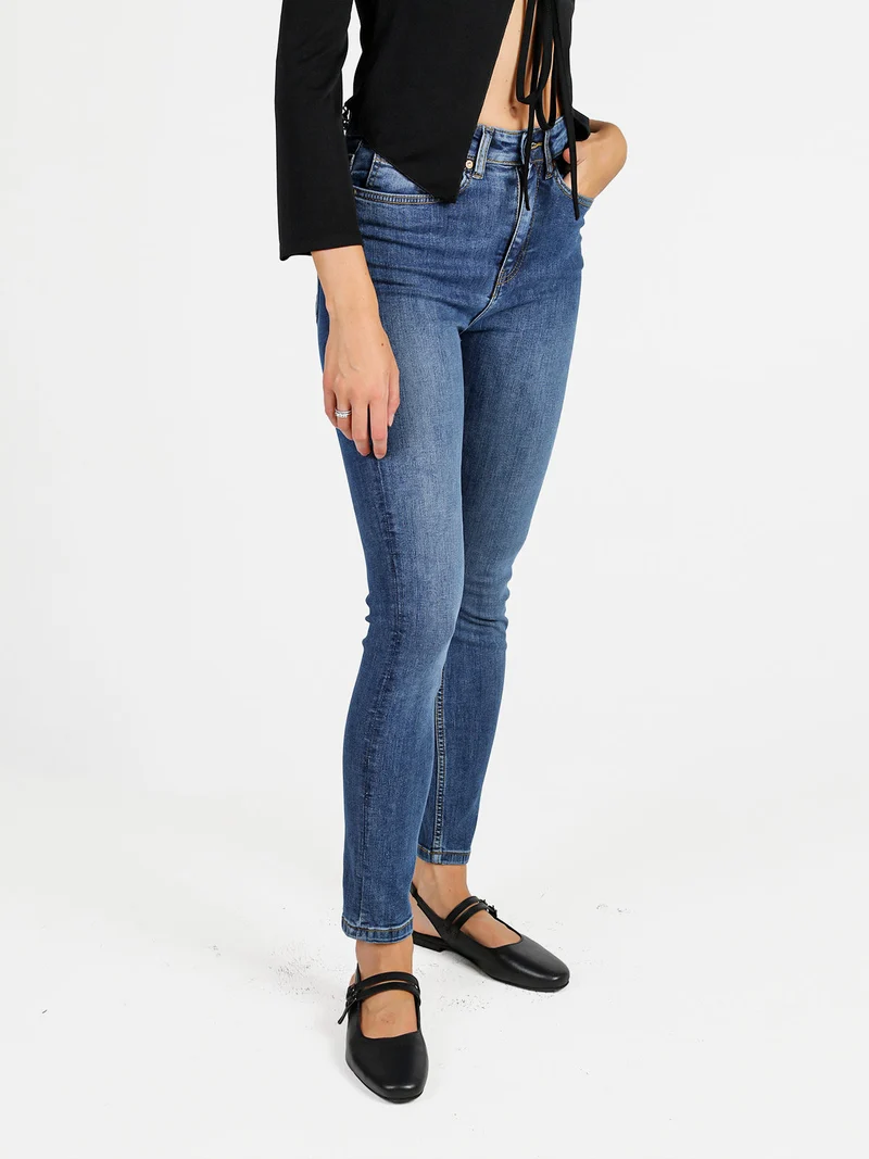 Jeans donna slim fit a vita alta - jeans