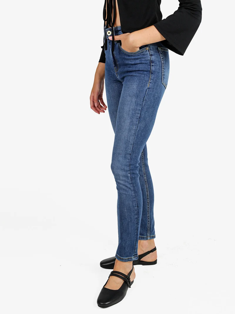 Jeans donna slim fit a vita alta - jeans