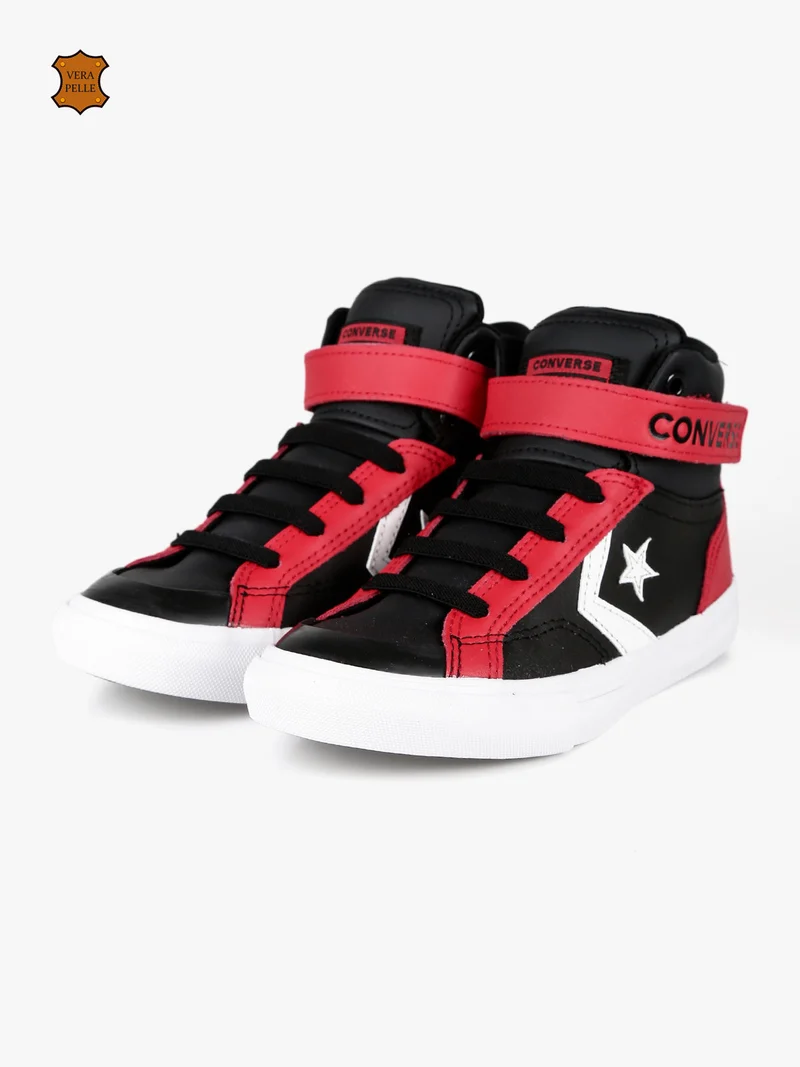 PRO BLAZE Sneakers in pelle alte bicolor da bambino - nero