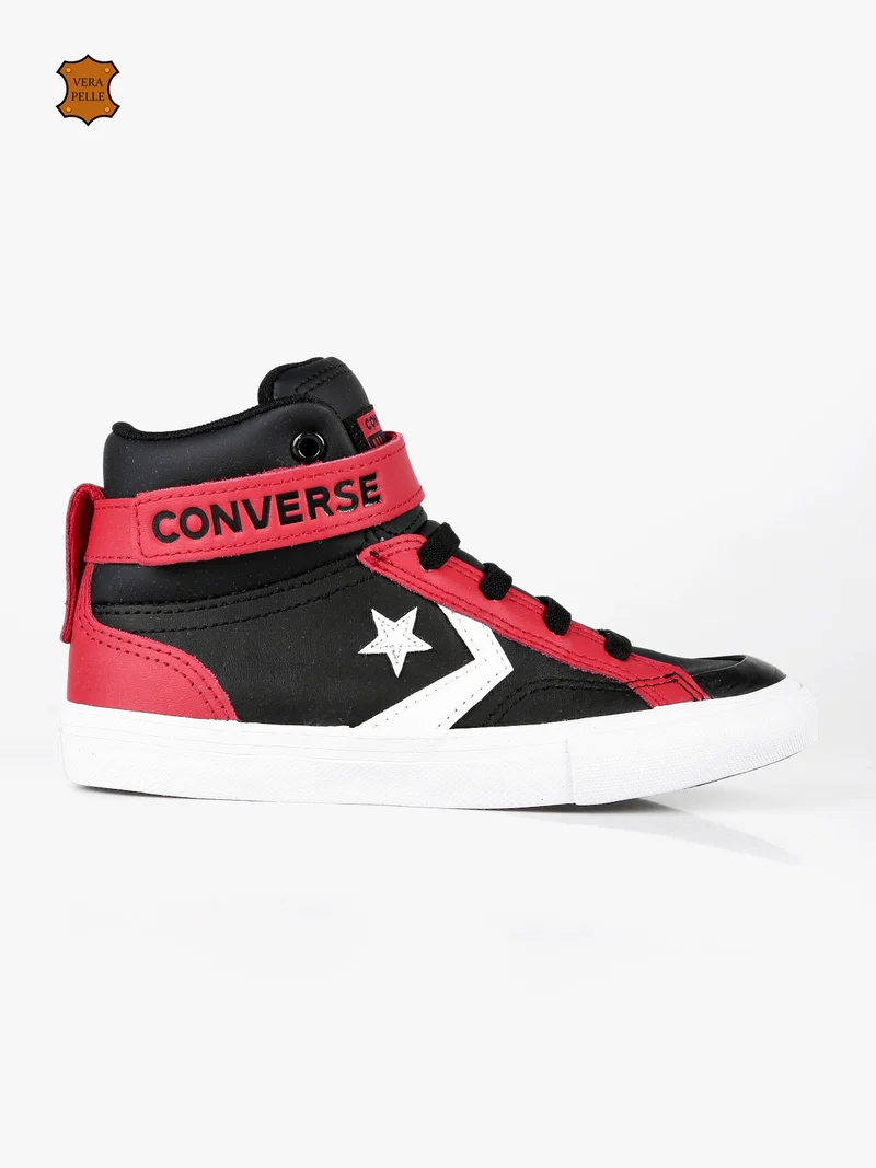 PRO BLAZE Sneakers in pelle alte bicolor da bambino - nero