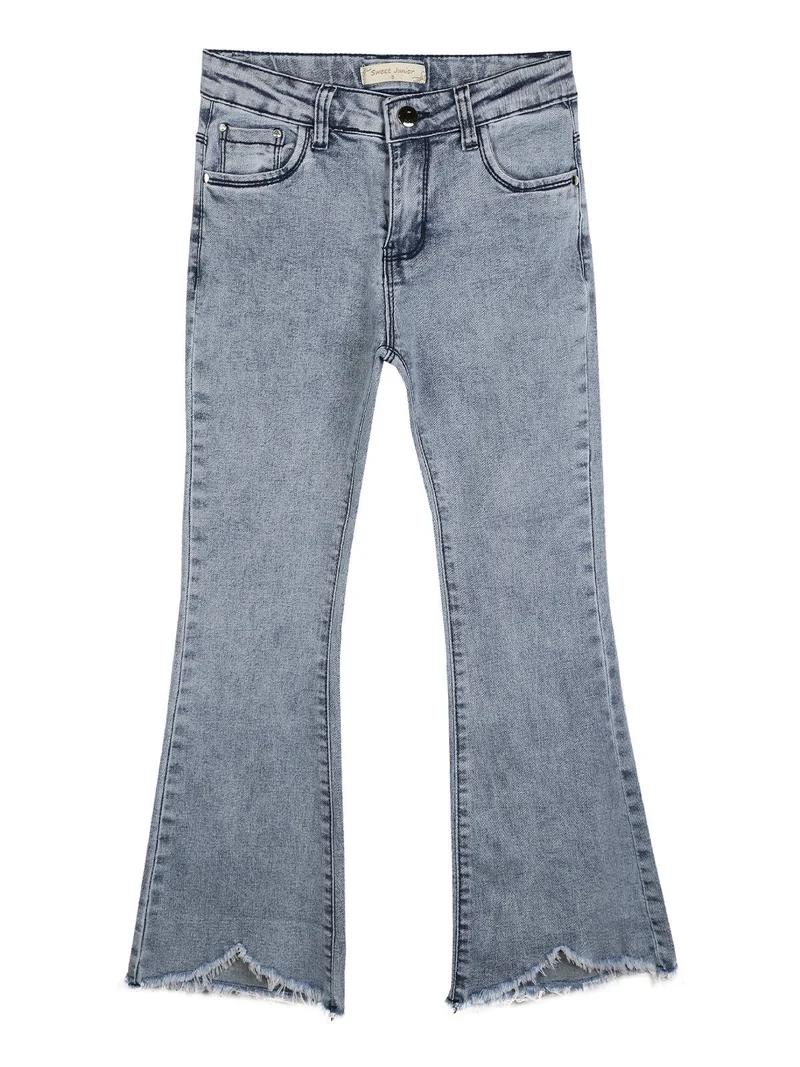 Jeans da bambina a zampa - jeans
